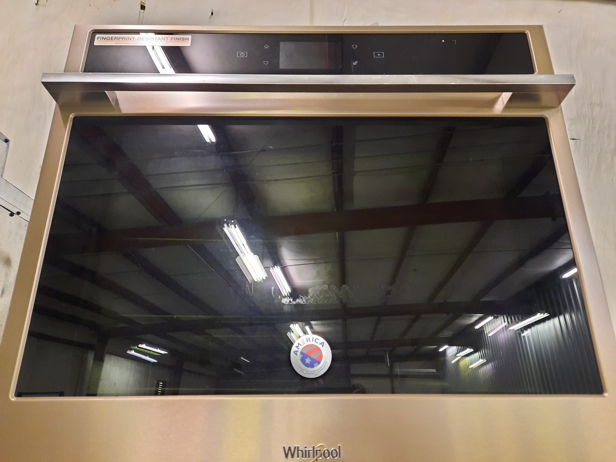 Whirlpool *WOSA2EC0HN  Smart Self-Cleaning Convection Single Electric Wall Oven (Fingerprint-Resistant Fingerprint Resistant Sunset Bronze) (Common: 30 Inch; Actual 30-in)