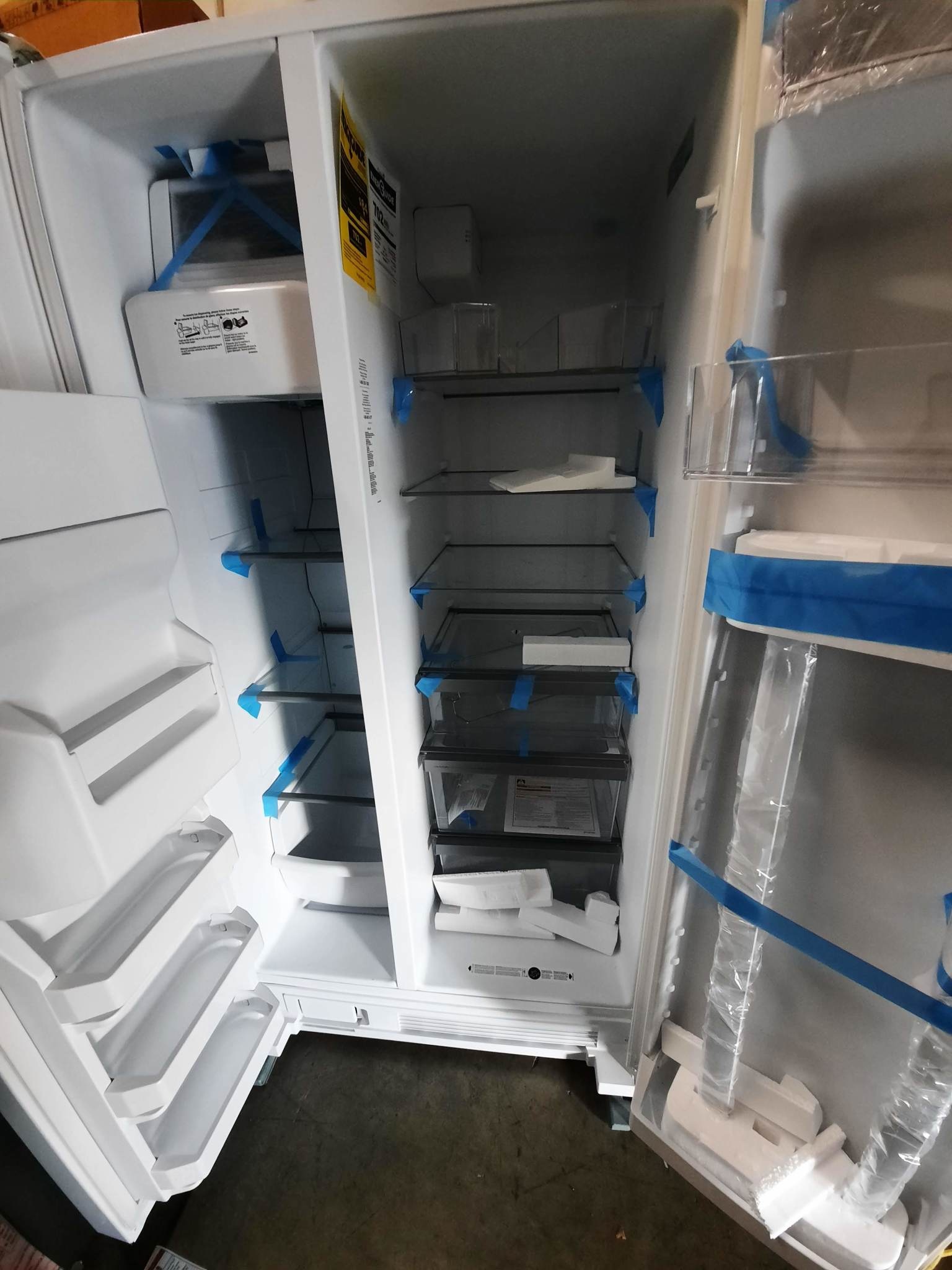 Whirlpool Whirlpool WRS325SDHW No Frost Side - Free Standing Refr Frez - 25 CU FT, 36 INCH WIDTH, LED LIGHTING, D