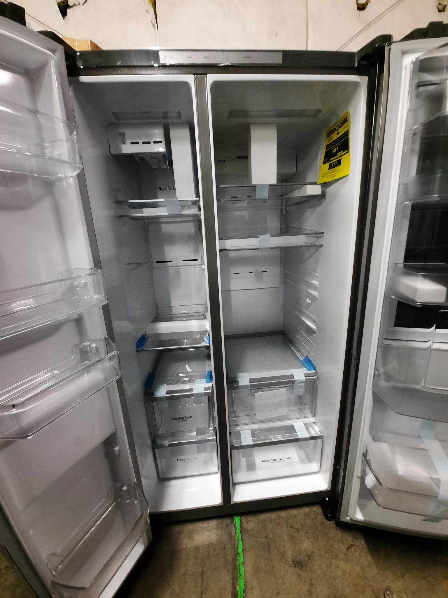 LG LG LRSES2706V 26.8 cu. ft. Side by Side Refrigerator with InstaView Door-in-Door, Non-Dispenser with Pocket Handles in Platinum Silver