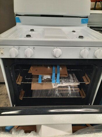 GE GE JGBS30DEK4WW  4.8 cu. ft. Gas Range in White