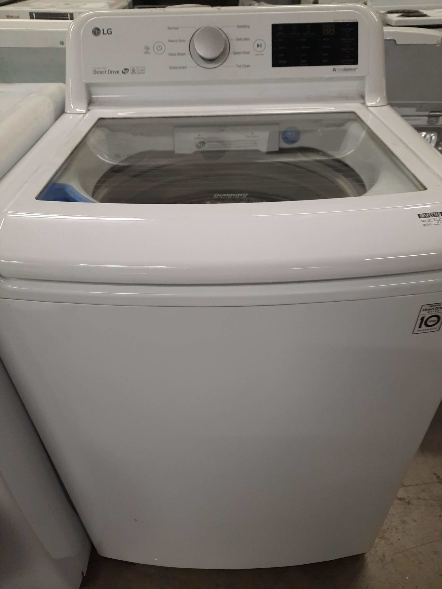 LG LG WT7100CW 4.5-cu ft High Efficiency Top-Load Washer (White
