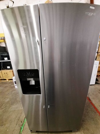 Whirlpool Whirlpool WRS321SDHZ04  21.4-cu ft Side-by-Side Refrigerator with Ice Maker (Fingerprint-Resistant Stainless Steel)
