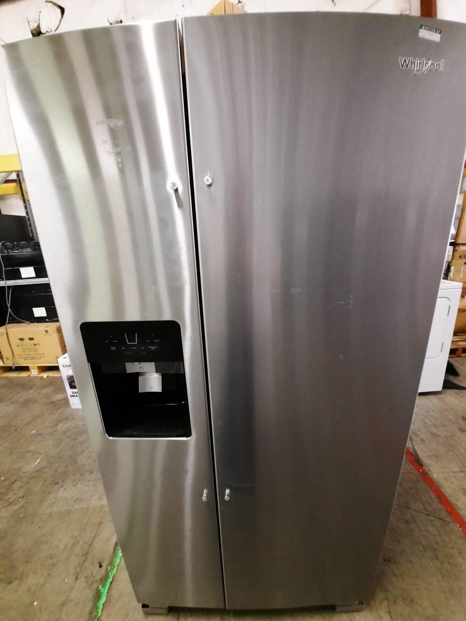 Whirlpool Whirlpool WRS321SDHZ04  21.4-cu ft Side-by-Side Refrigerator with Ice Maker (Fingerprint-Resistant Stainless Steel)