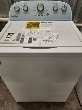 Whirlpool Whirlpool WTW5000DW3 4.3-cu ft High-Efficiency Top-Load Washer with Quick Wash in White