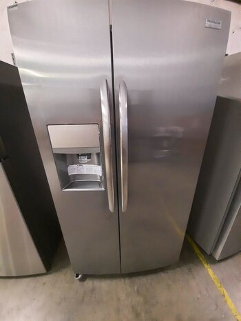 Frigidaire Frigidaire LGHK2336TF8  Gallery 22-cu ft Counter-depth Side-by-Side Refrigerator with Ice Maker (Smudge-Proof Stainless Steel) ENERGY STAR