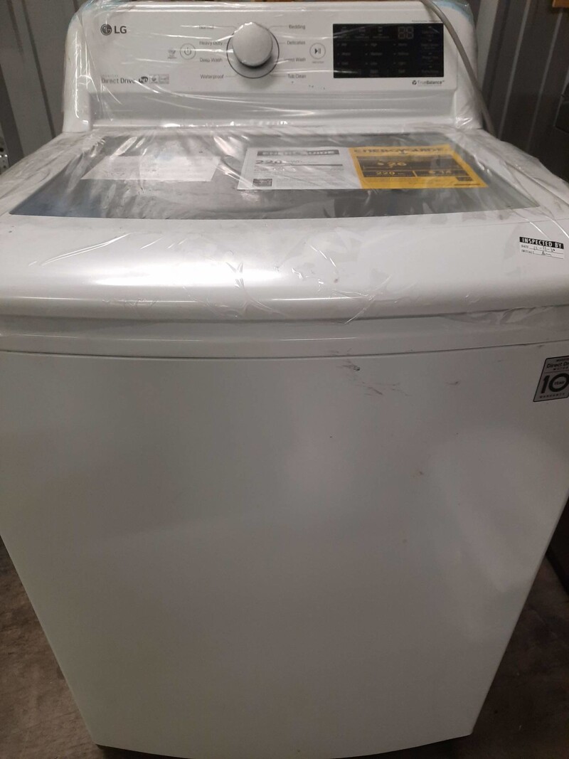 LG WT7100CW 4.5-cu ft High Efficiency Top-Load Washer (White