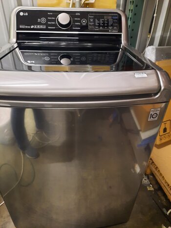 LG LG WT7300CV 5.0 cu. ft. HE Mega Capacity Smart Top Load Washer w/ TurboWash3D and Wi-Fi Enabled in Graphite Steel, ENERGY STAR
