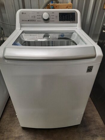 LG LG WT7300CW  5.0 cu. ft. High Efficiency Mega Capacity Smart Top Load Washer with TurboWash3D and Wi-Fi Enabled in White, ENERGY STAR