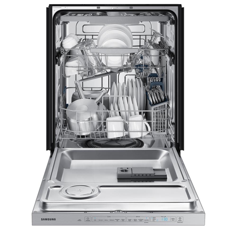 **Samsung  DW80R5060US  (NIB)  24 in Top Control StormWash Tall Tub Dishwasher in Fingerprint Resistant Stainless Steel with AutoRelease Dry, 48 dBA