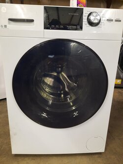 GE *GFW148SSMWW  2.4 cu. ft. High-Efficiency Stackable White Front Load Washer with Steam, ENERGY STAR