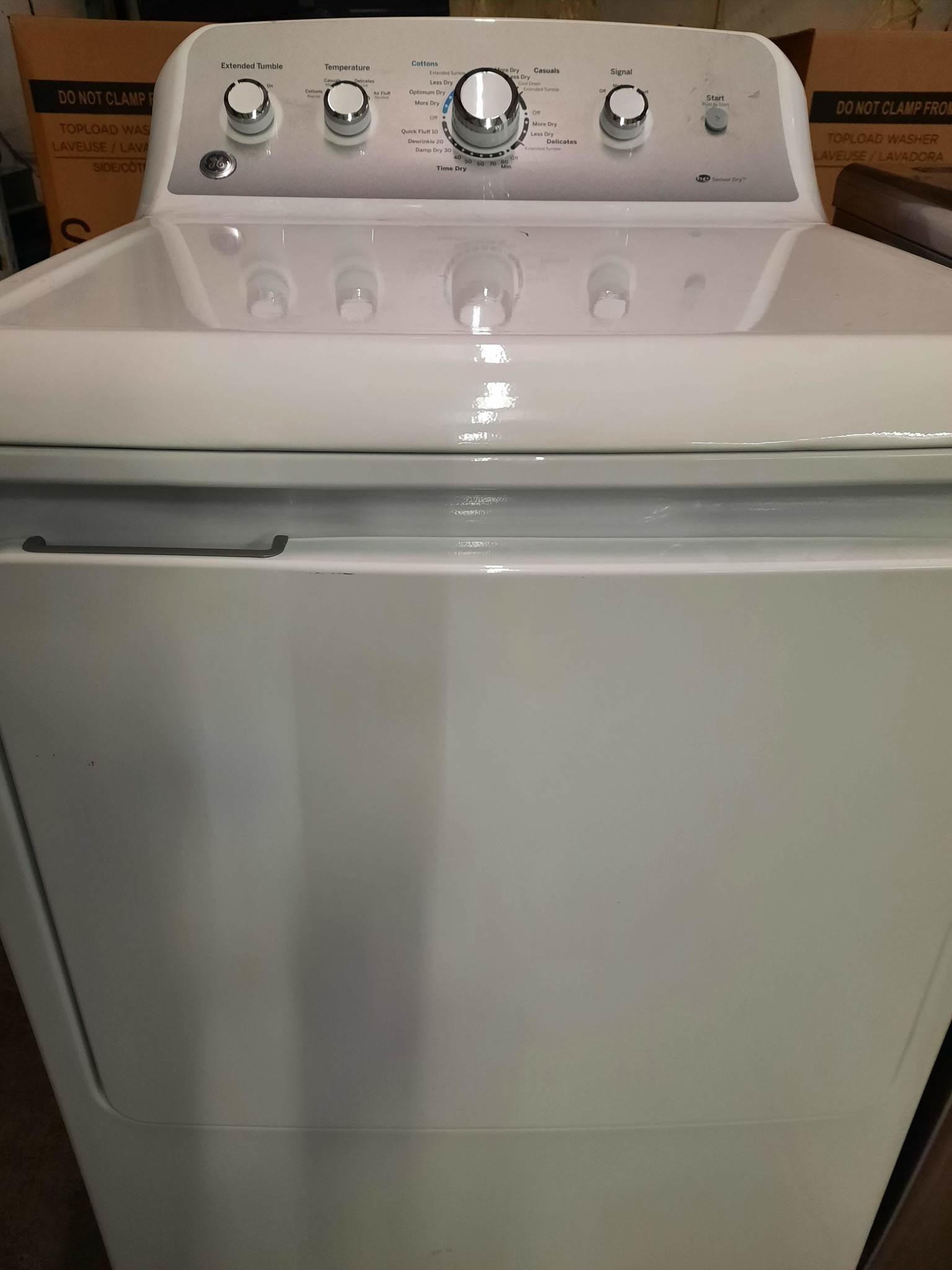 GE *GE GTD45EASJWS 7.2 cu. ft. 240 Volt White Electric Vented Dryer