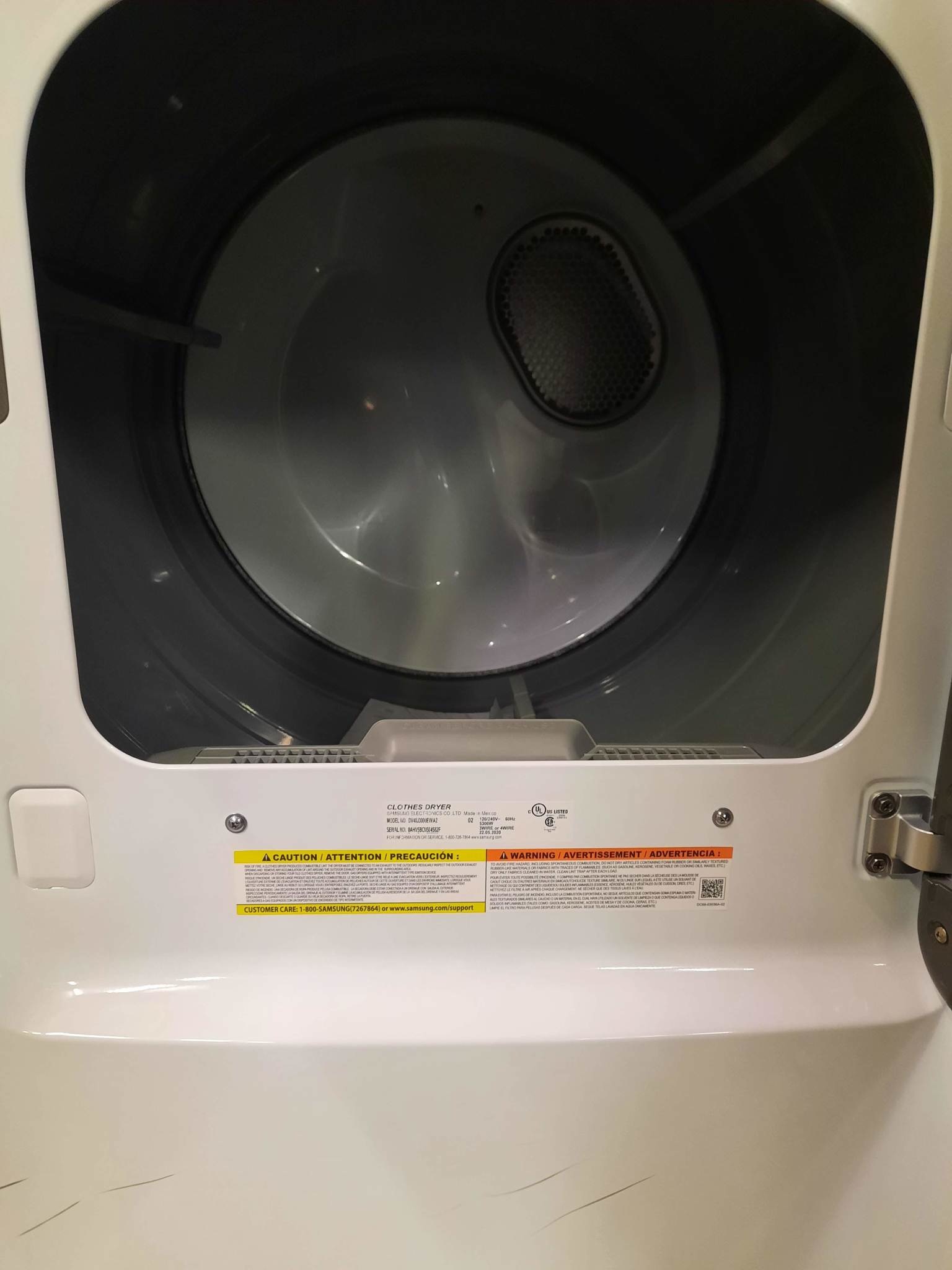 Samsung Samsung DV40J3000EW /A2  7.2-cu ft Electric Dryer (White)