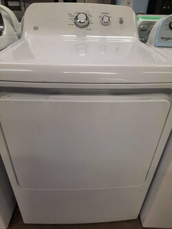 GE GE GTD33EASKWW  7.2 cu. ft. 240 Volt White Electric Vented Dryer