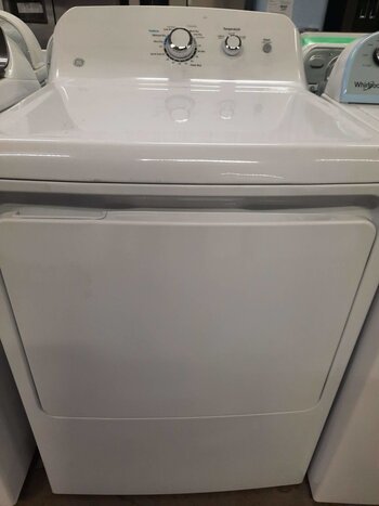 GE GE GTD33EASKWW  7.2 cu. ft. 240 Volt White Electric Vented Dryer