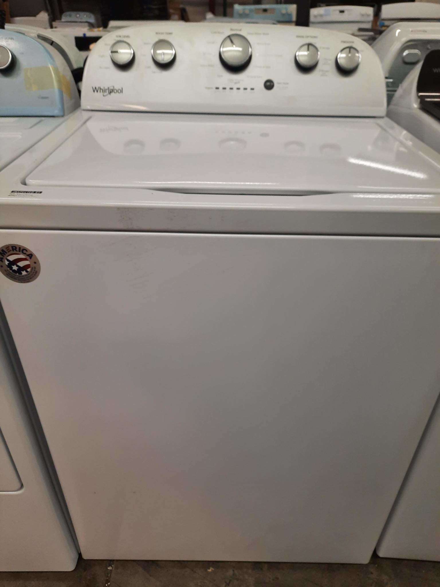 Whirlpool Whirlpool WTW5000DW Vertical Axis Washer w/Impeller - 4.3 CU FT, SS WASH BASKET, IMPELLER, DE