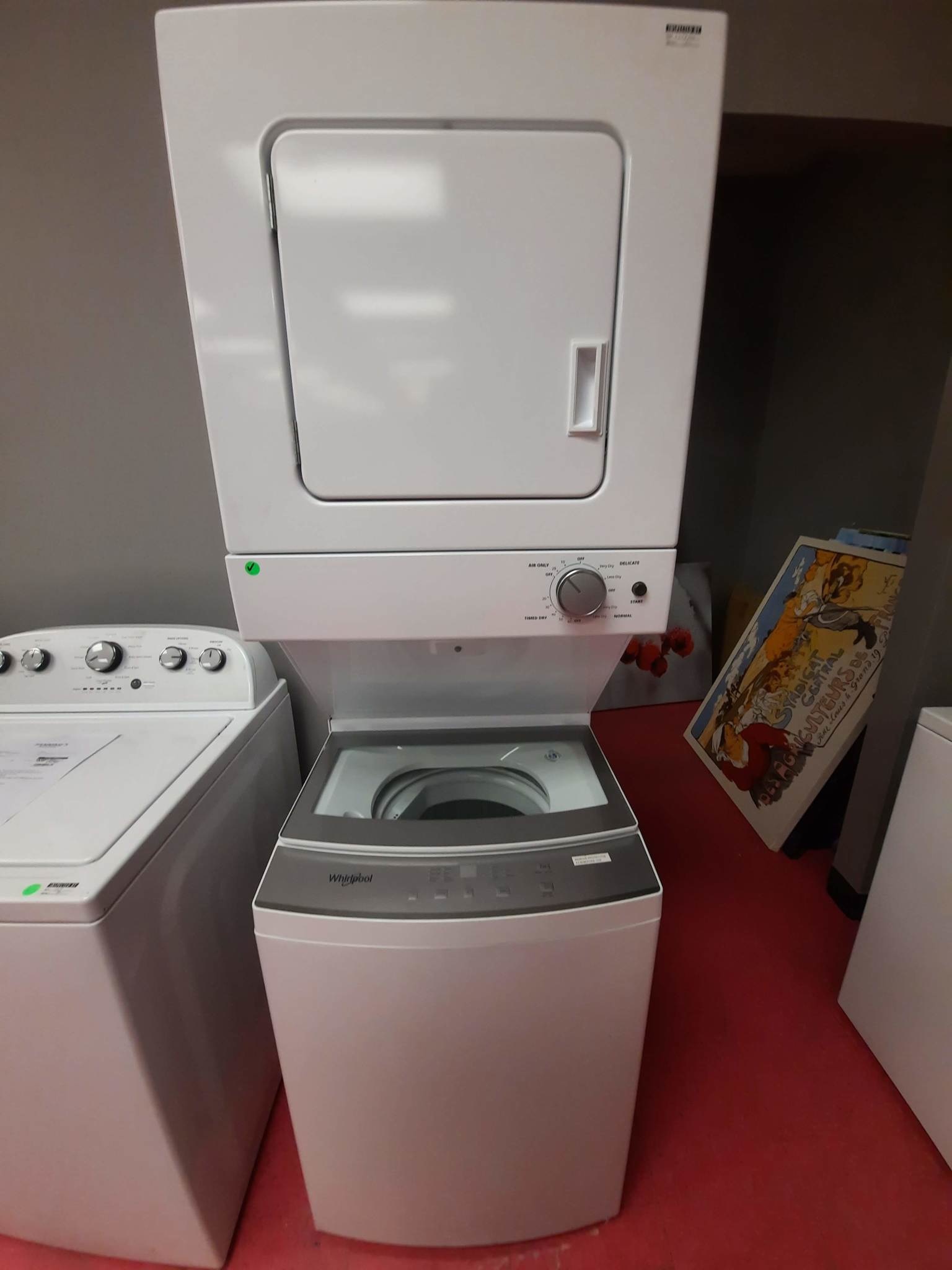 Whirlpool Whirlpool WET4024HW  Electric Stacked Laundry Center with 1.6-cu ft Washer and 3.4-cu ft Dryer