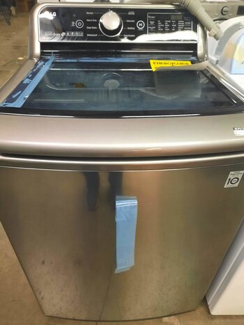 LG LG WT7300CV TurboWash 3D Smart Wi-Fi Enabled 5-cu ft High Efficiency Top-Load Washer