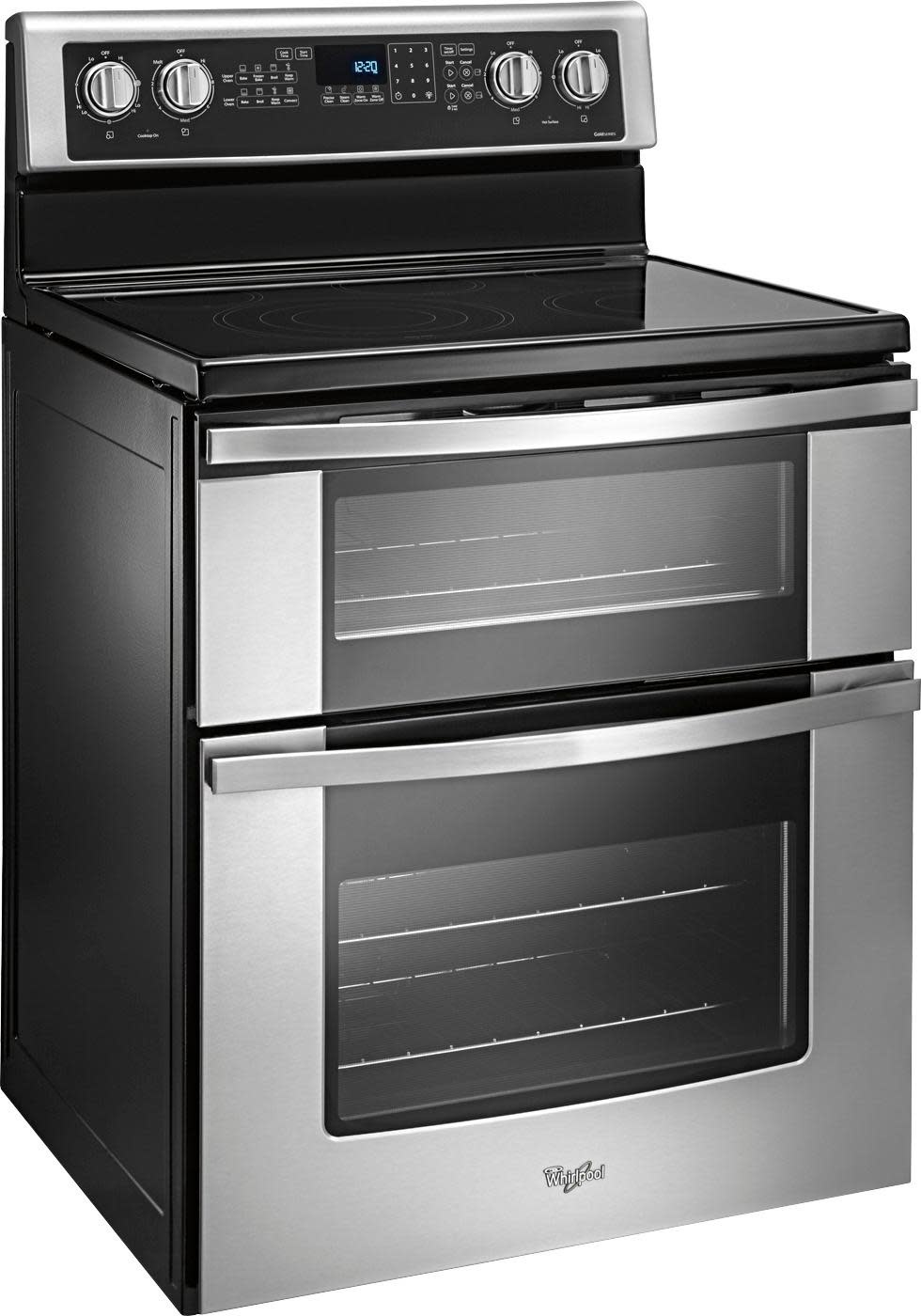 Whirlpool *WGE745C0FS  6.7 cu. ft. Freestanding Double Oven Electric Range with True Convection in Stainless Steel