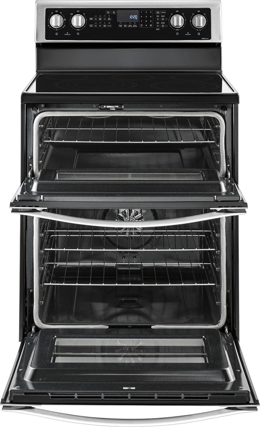 Whirlpool *WGE745C0FS  6.7 cu. ft. Freestanding Double Oven Electric Range with True Convection in Stainless Steel
