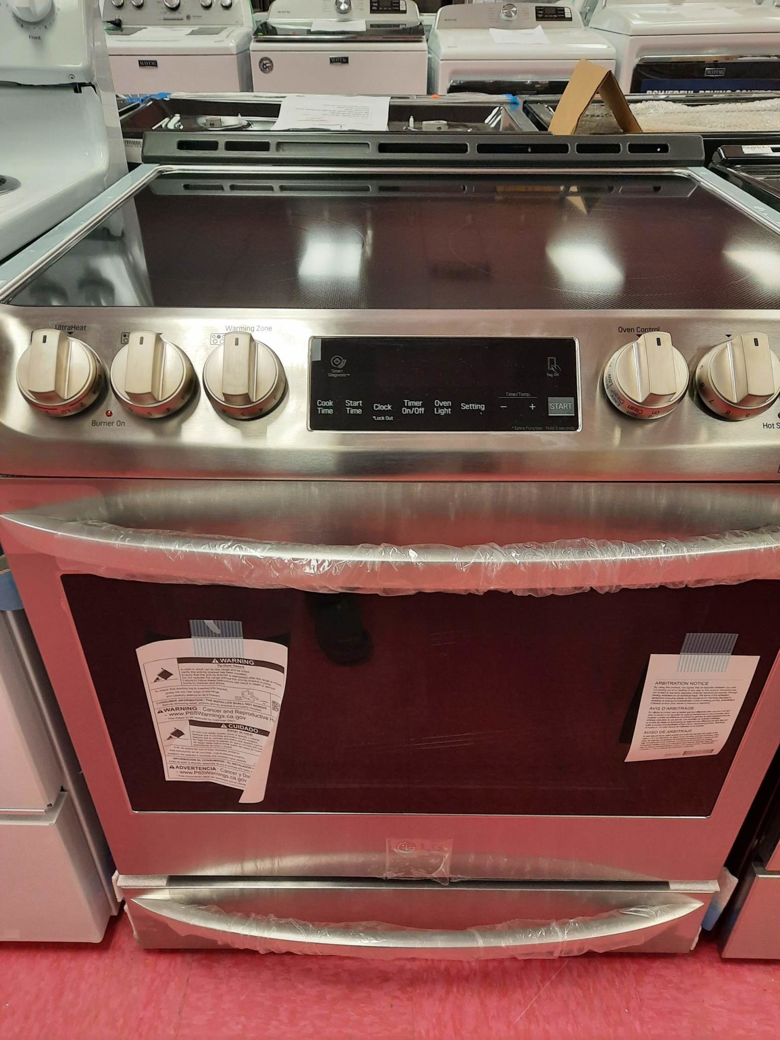 LG LG  LSE4613ST  6.3 Cu. Ft. Self-Cleaning Slide-In Electric Range with ProBake Convection - Stainless steel