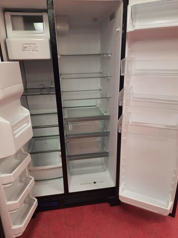 Whirlpool Whirlpool WRS325SDHB *pre-owned*  No Frost Side - Free Standing Refr Frez - 25 CU FT, 36 INCH WIDTH, LED LIGHTING, D