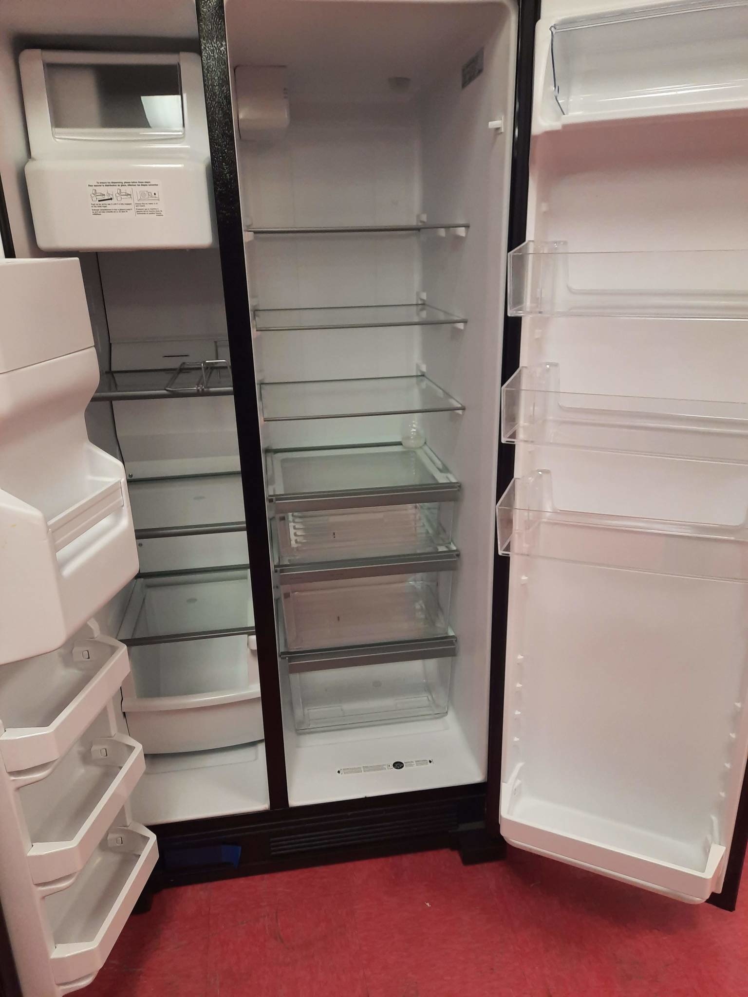 Whirlpool Whirlpool WRS325SDHB *pre-owned*  No Frost Side - Free Standing Refr Frez - 25 CU FT, 36 INCH WIDTH, LED LIGHTING, D