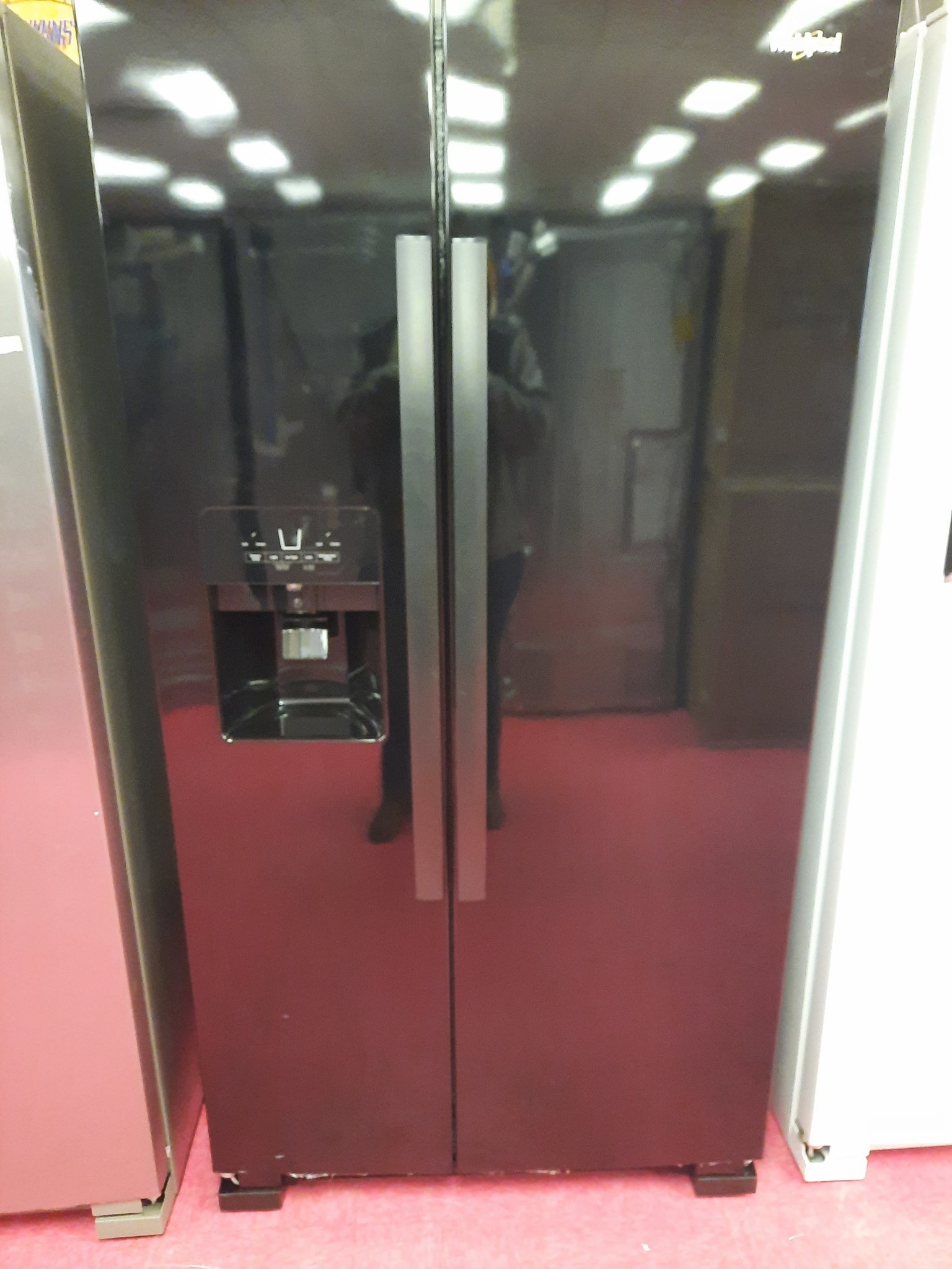 Whirlpool Whirlpool WRS325SDHB *pre-owned*  No Frost Side - Free Standing Refr Frez - 25 CU FT, 36 INCH WIDTH, LED LIGHTING, D