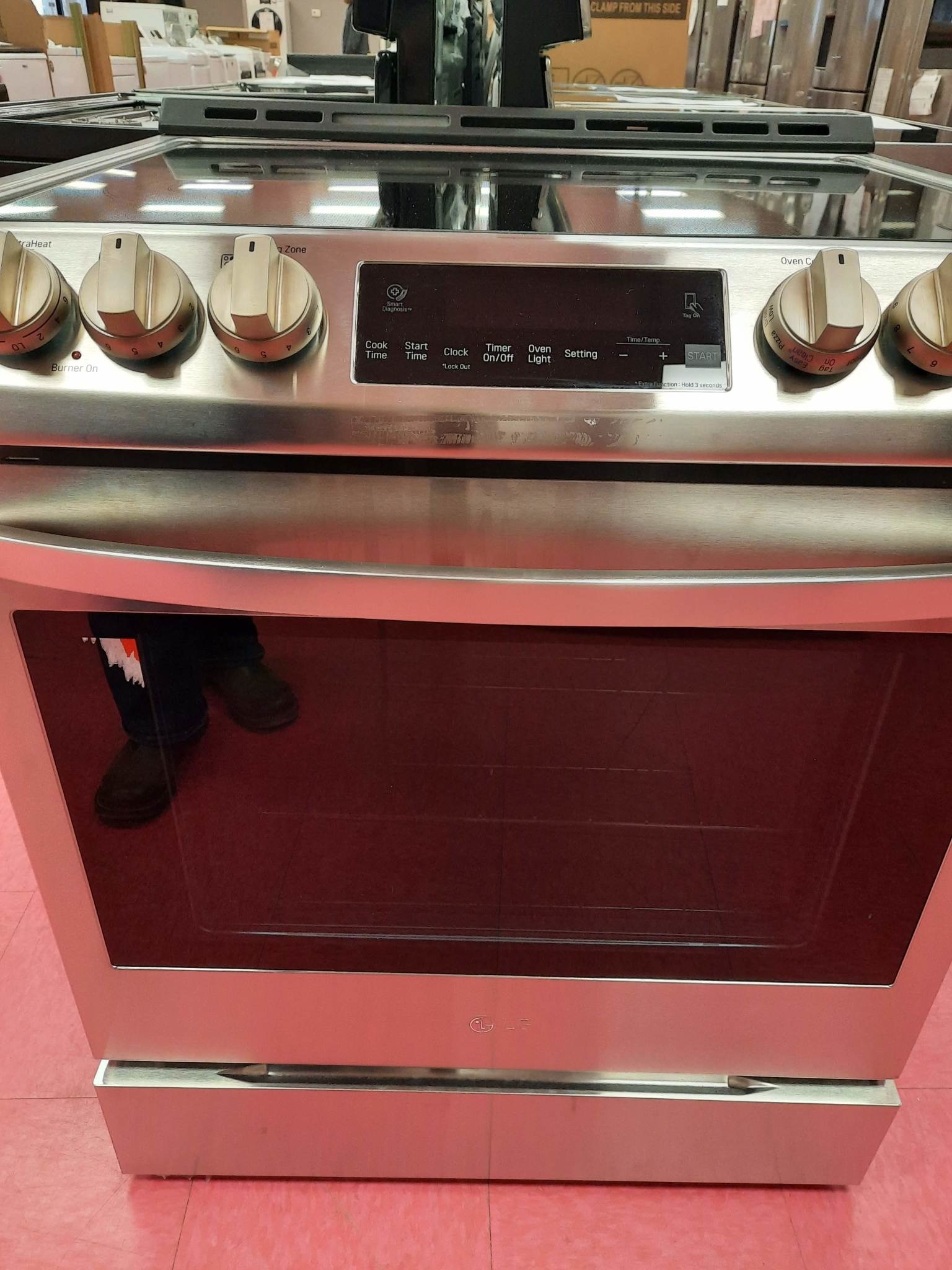 LG LG LSE4611ST  6.3 cu. ft. Slide-In Electric Range with ProBake Convection Oven and EasyClean in Stainless Steel