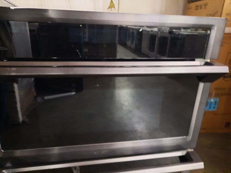 Samsung *NQ70M6650DG  30" Microwave Combination Wall Oven with Steam Cook and WiFi - Fingerprint Resistant Black Stainless Steel
