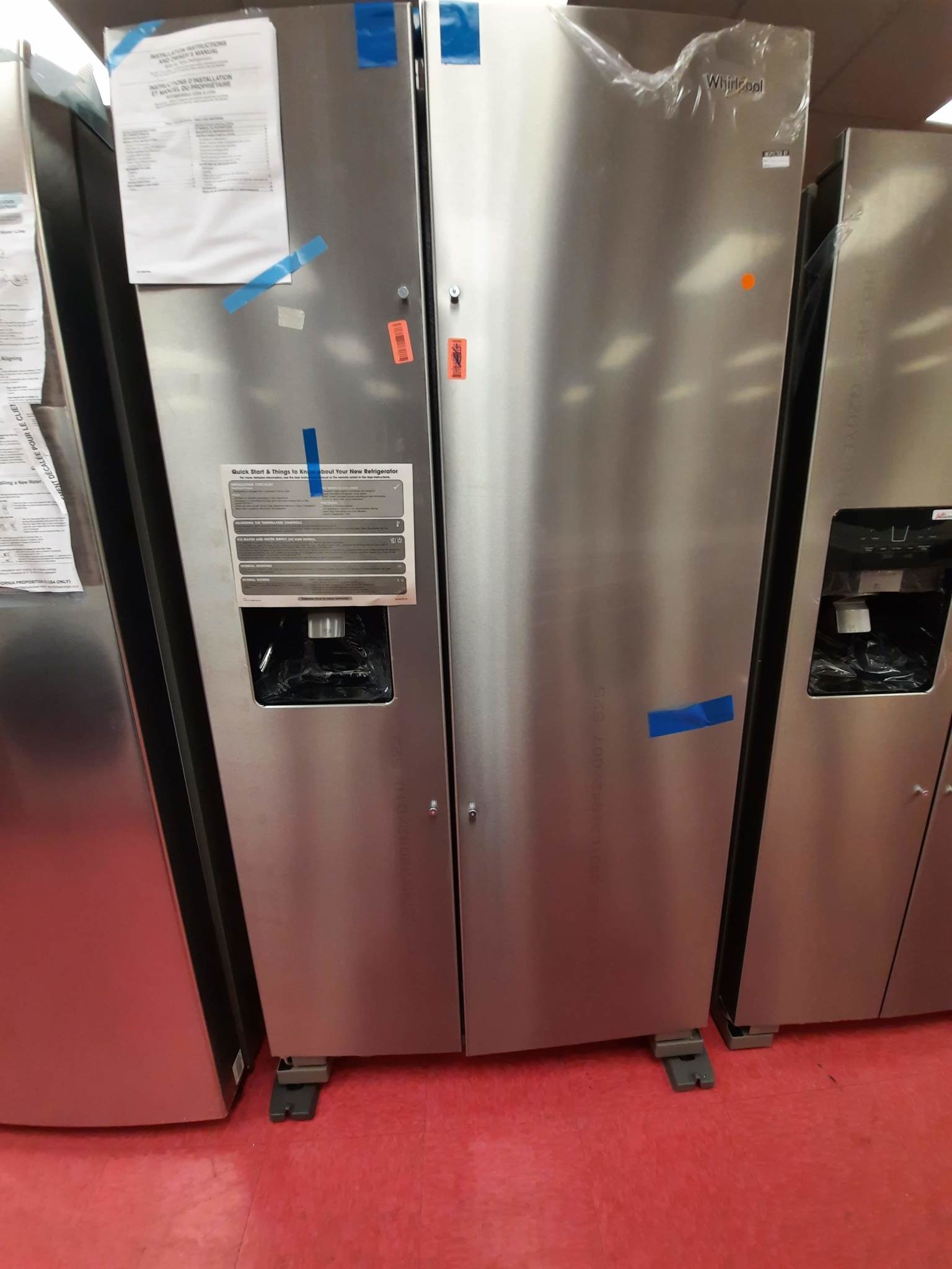 Whirlpool Whirlpool WRS325SDHZ  25 cu. ft. Side by Side Refrigerator in Fingerprint Resistant Stainless Steel