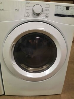 LG *DLE3400W   7.4 cu. ft. Smart White Electric Vented Dryer with Sensor Dry