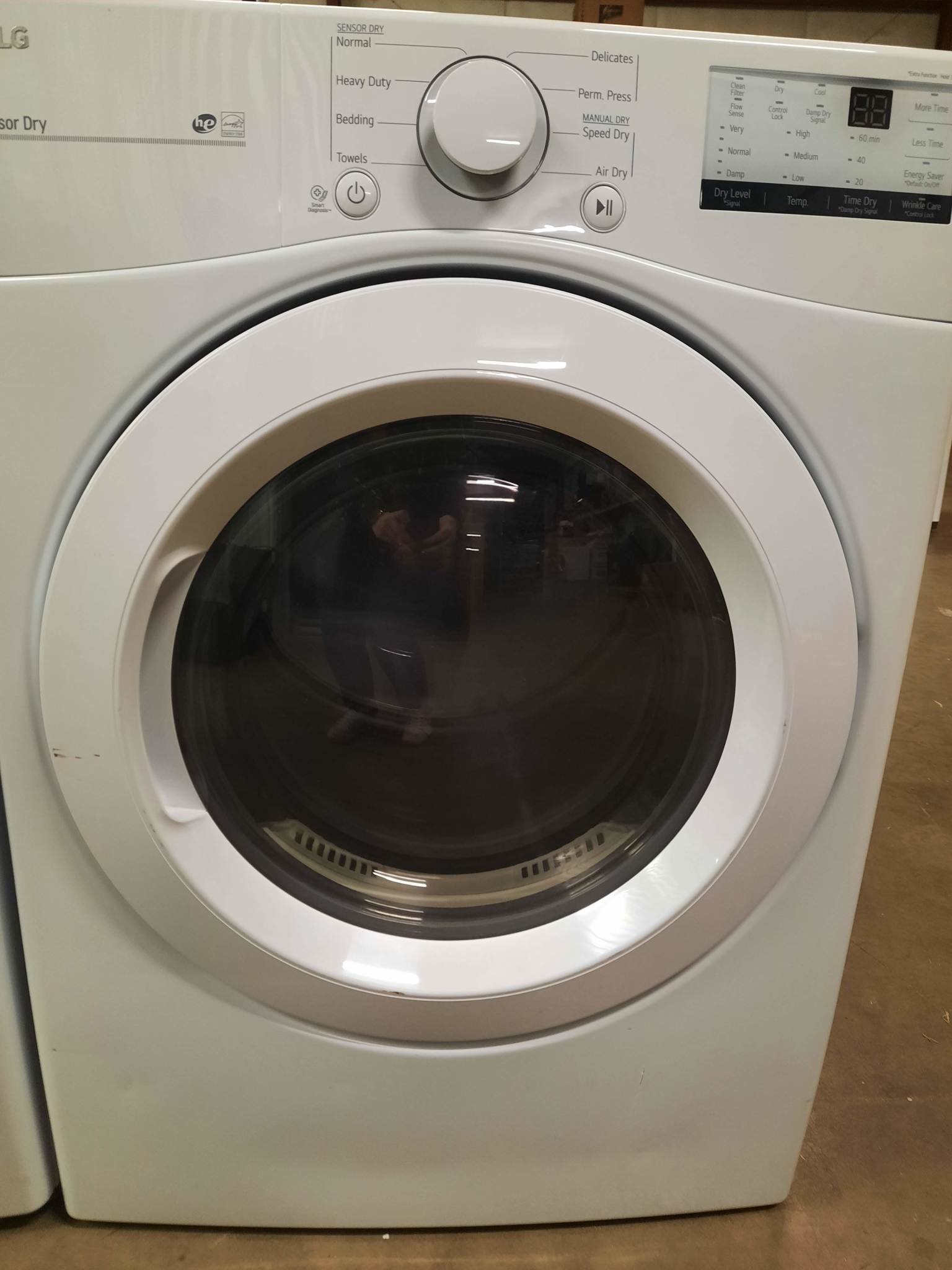 Lg dle3400w clothes dryer deals
