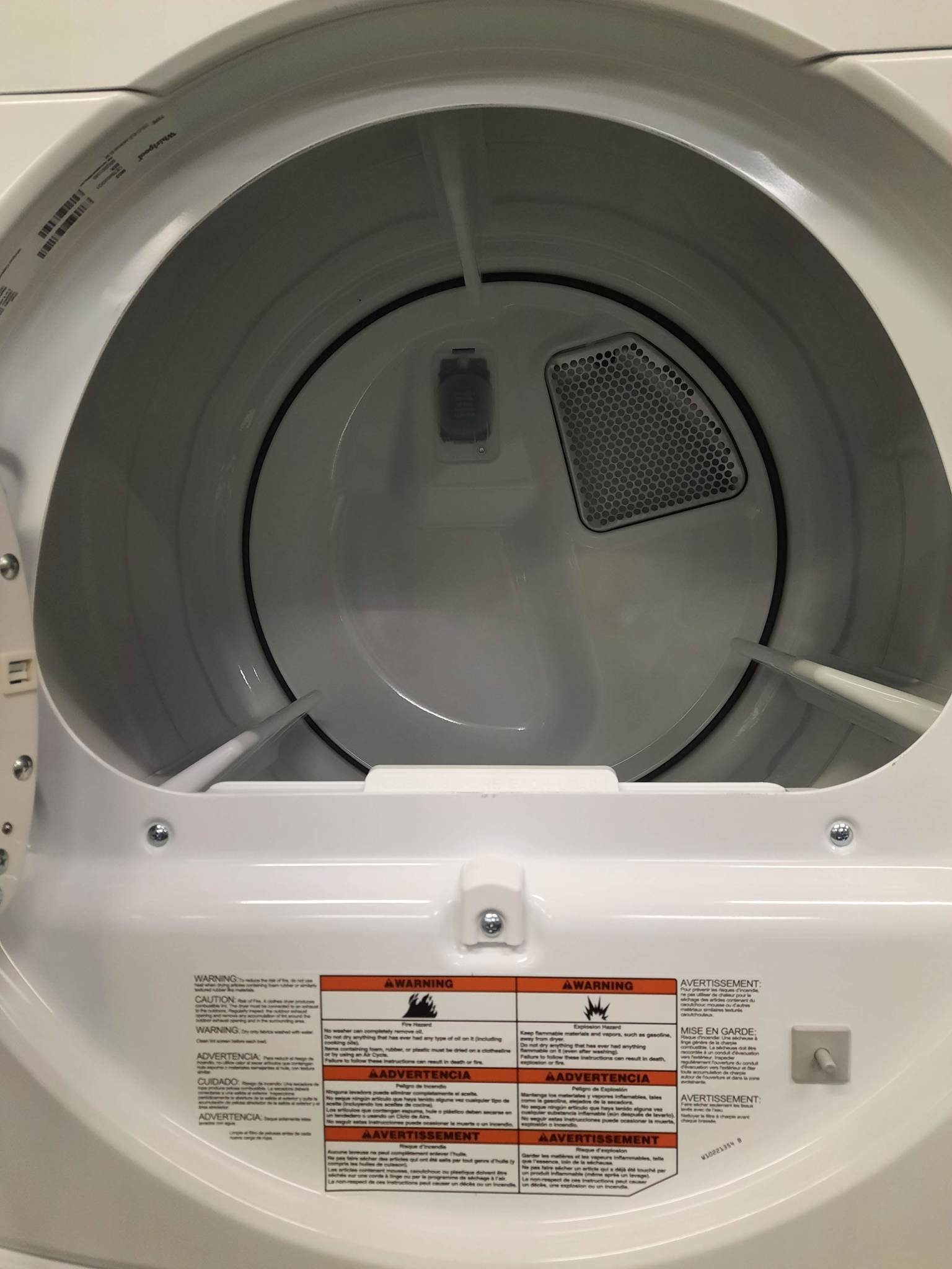 Whirlpool *CET9000GQ  White Commercial Laundry Center with 3.1 cu. ft. Washer and 6.7 cu. ft. 240-Volt Electric Vented Dryer Coin Operated