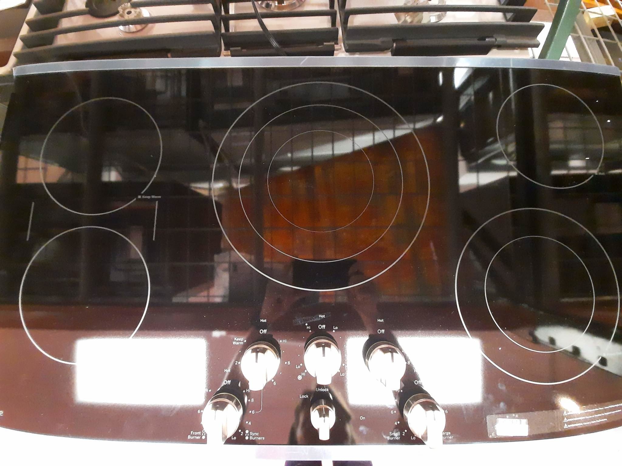 GE GE  PP7036SJ2SS Profile 36-in 5 Elements Smooth Surface (Radiant) Stainless Steel Electric Cooktop