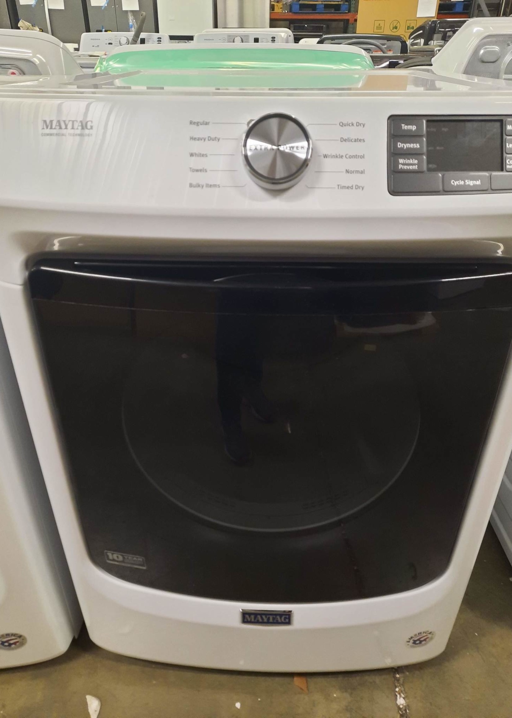 Maytag *Maytag MED5630HW  7.3 Cu. Ft. Stackable Electric Dryer with Extra Power Button - White