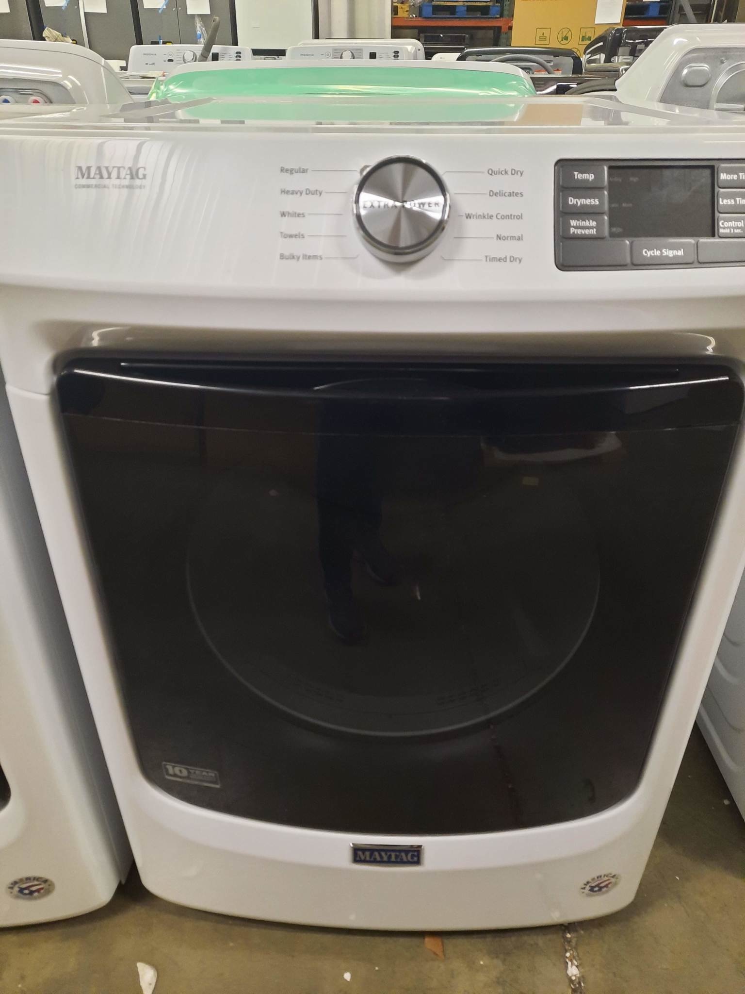 Maytag *MED5630HW 7.3 Cu. Ft. Stackable Electric Dryer with Extra Power Button - White