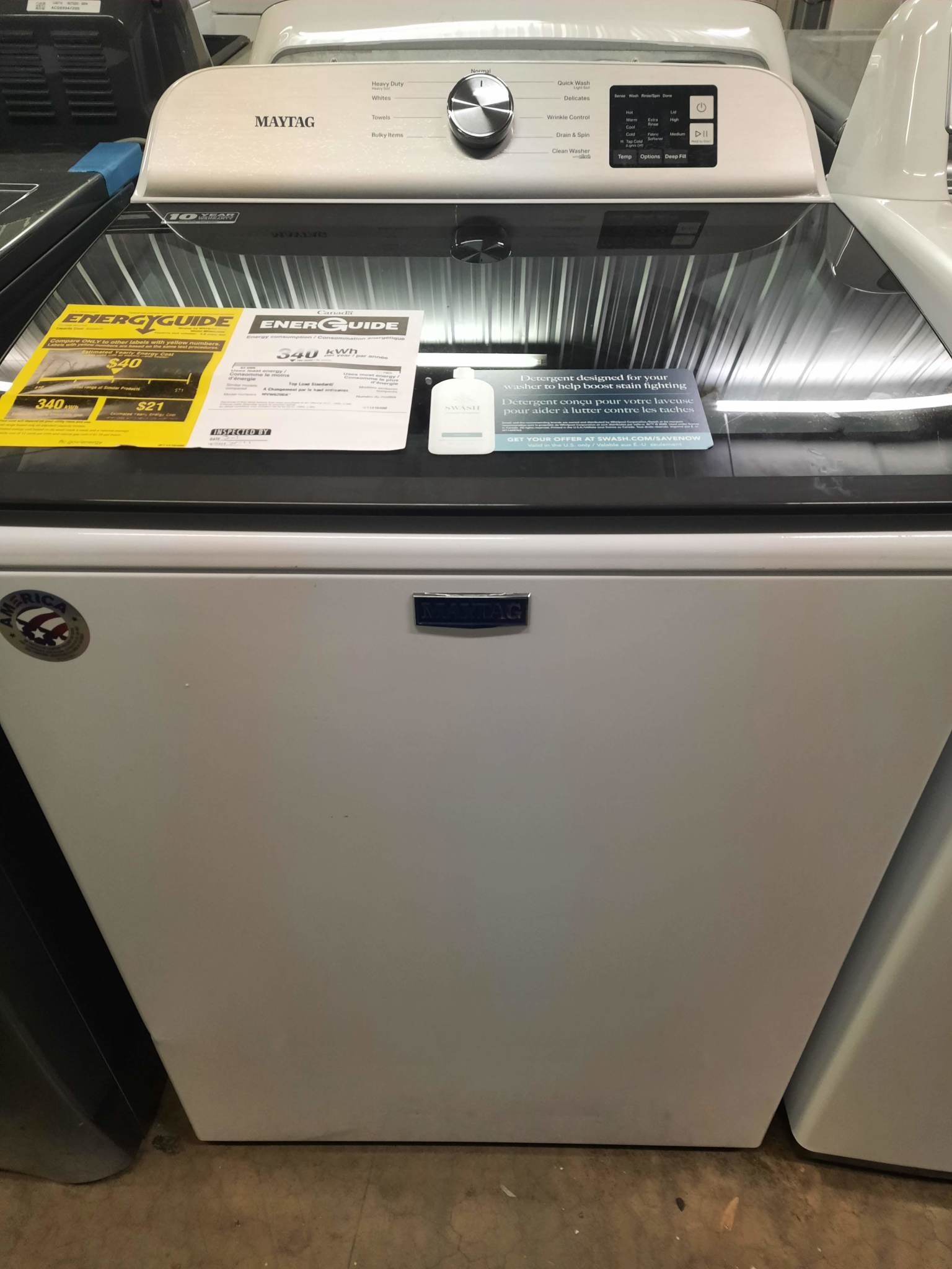 Maytag Maytag MVW6200KW  28 in. 4.8 cu. ft. White Top Load Washing Machine with Deep Fill