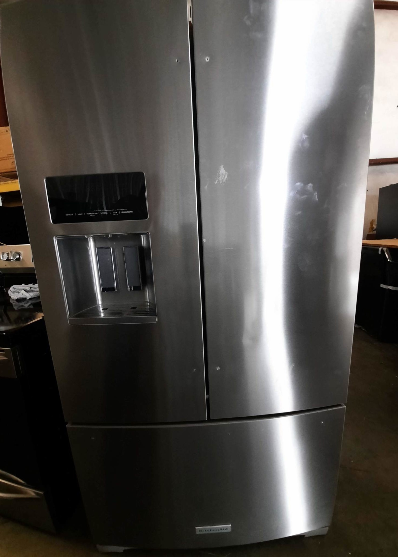 Kitchenaid *Kitchenaid  KRFF507HPS   27 cu. ft. French Door Refrigerator in PrintShield Stainless with Exterior Ice and Water