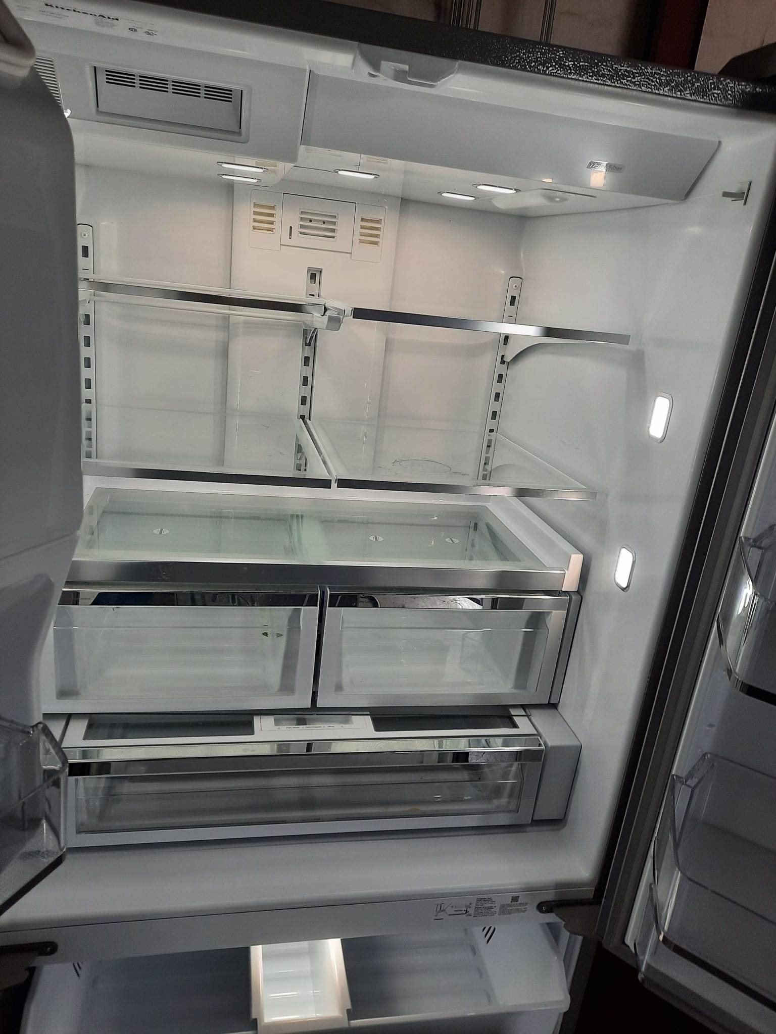 Kitchenaid *KRFF507HPS   27 cu. ft. French Door Refrigerator in PrintShield Stainless with Exterior Ice and Water