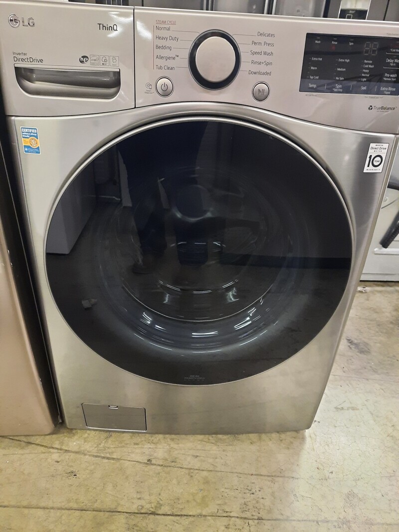 LG LG WM3600HVA   4.5 cu. ft. Ultra Large Capacity Graphite Steel Front Load Washer with Steam and Wi-Fi Connectivity