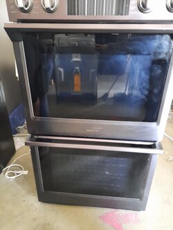 Samsung *NV51K7770DG/AA     30 in. Double Electric Wall Oven with Steam Cook, Flex Duo and Dual Convection in Fingerprint Resistant Black Stainless