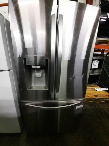 LG LG LRFXC2416S  *Damage Special** 23.5 cu. ft. Smart French Door Refrigerator, Dual Ice Makers with Craft Ice in PrintProof Stainless Steel, Counter Depth