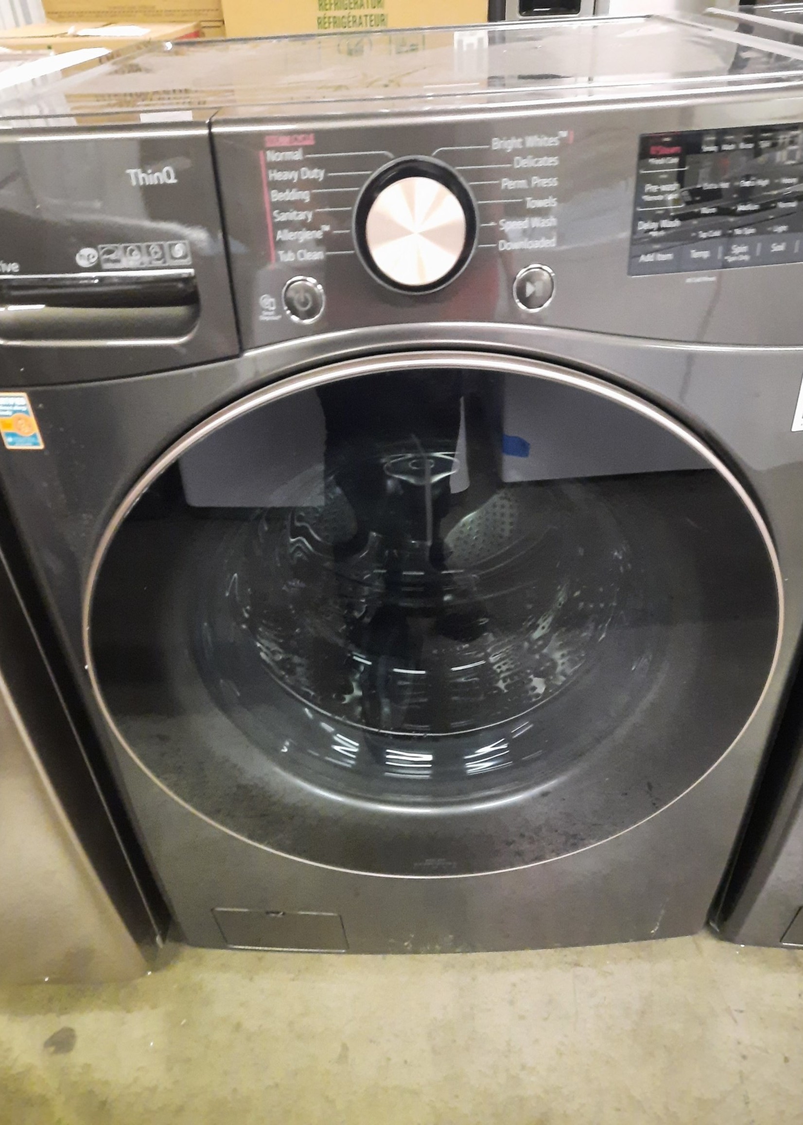 lg black steel washer dryer