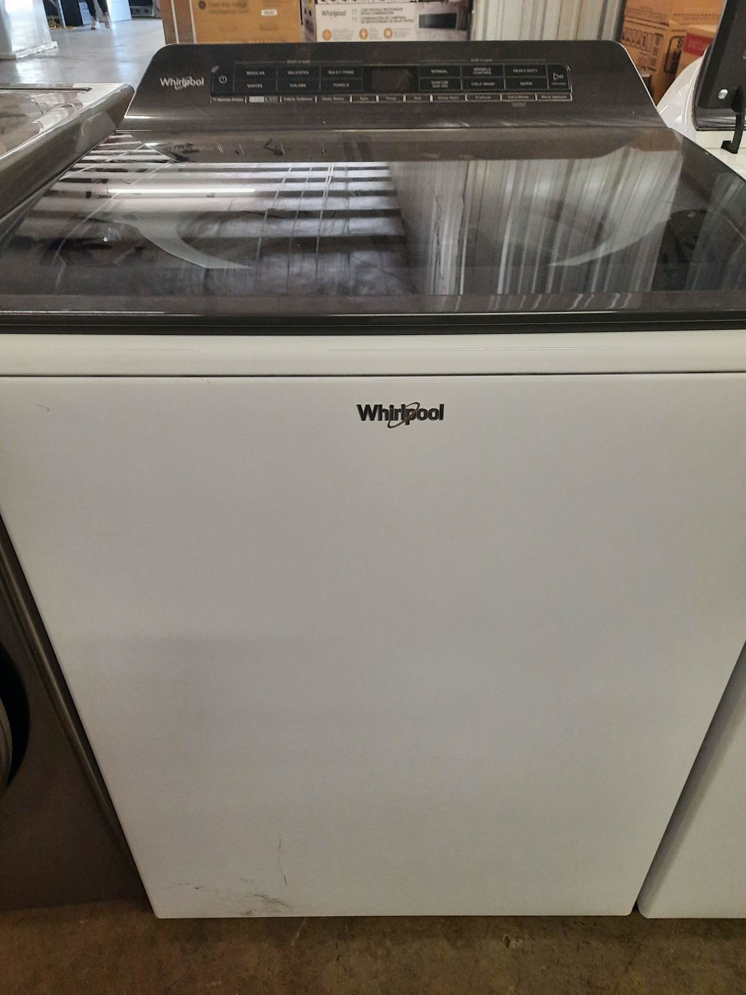 Whirlpool *Whirlpool  WTW6120HW 4.8 cu. ft. Smart White Top Load Washing Machine with Load and Go, Built-in Water Faucet and Stain Brush