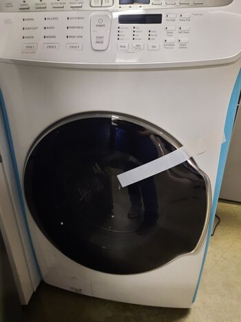 Samsung Samsung WV55M9600AW  (05955NAMA0037K)   5.5 Total cu. ft. High-Efficiency FlexWash Washer in White Steam Wash