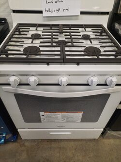 Whirlpool Whirlpool  WFG505M0BW    30-in 5 Burners 5.1-cu ft Freestanding Gas Range (White)