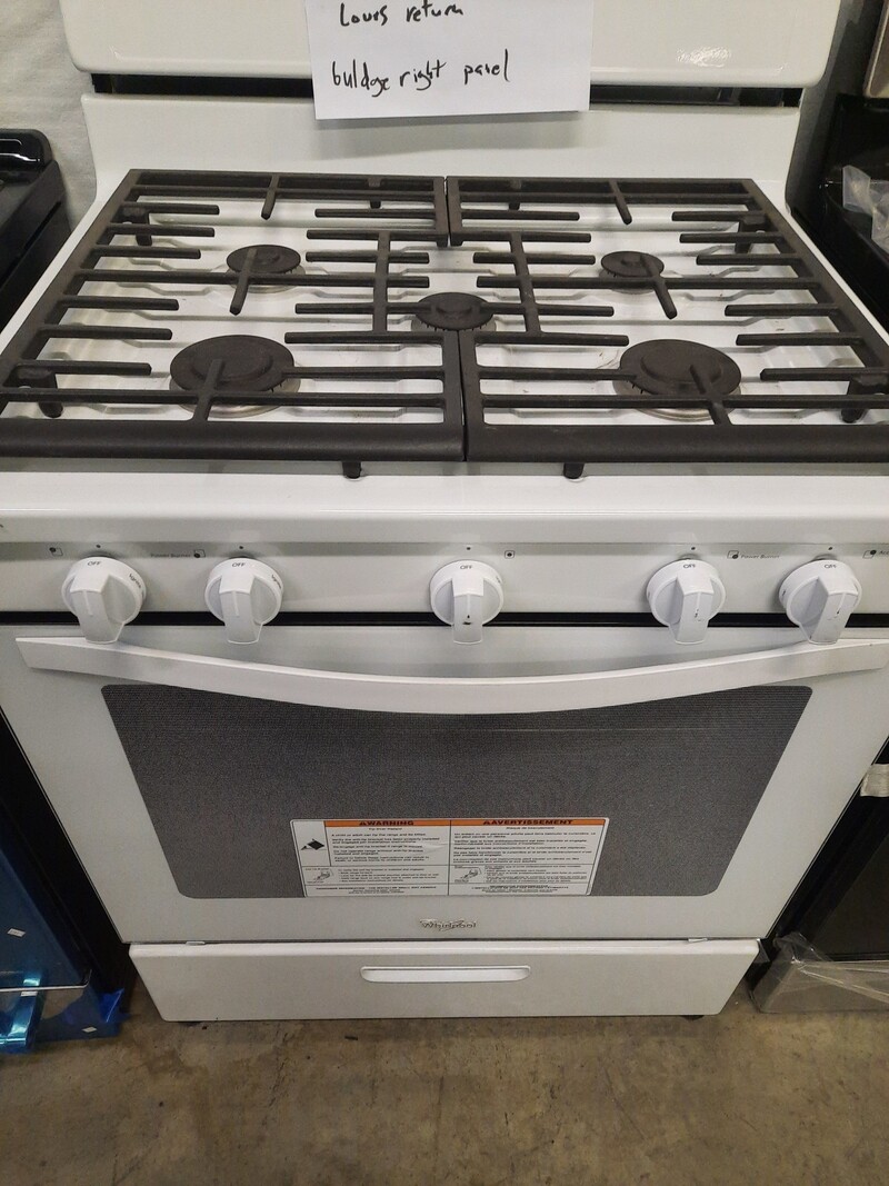 Whirlpool Whirlpool  WFG505M0BW    30-in 5 Burners 5.1-cu ft Freestanding Gas Range (White)