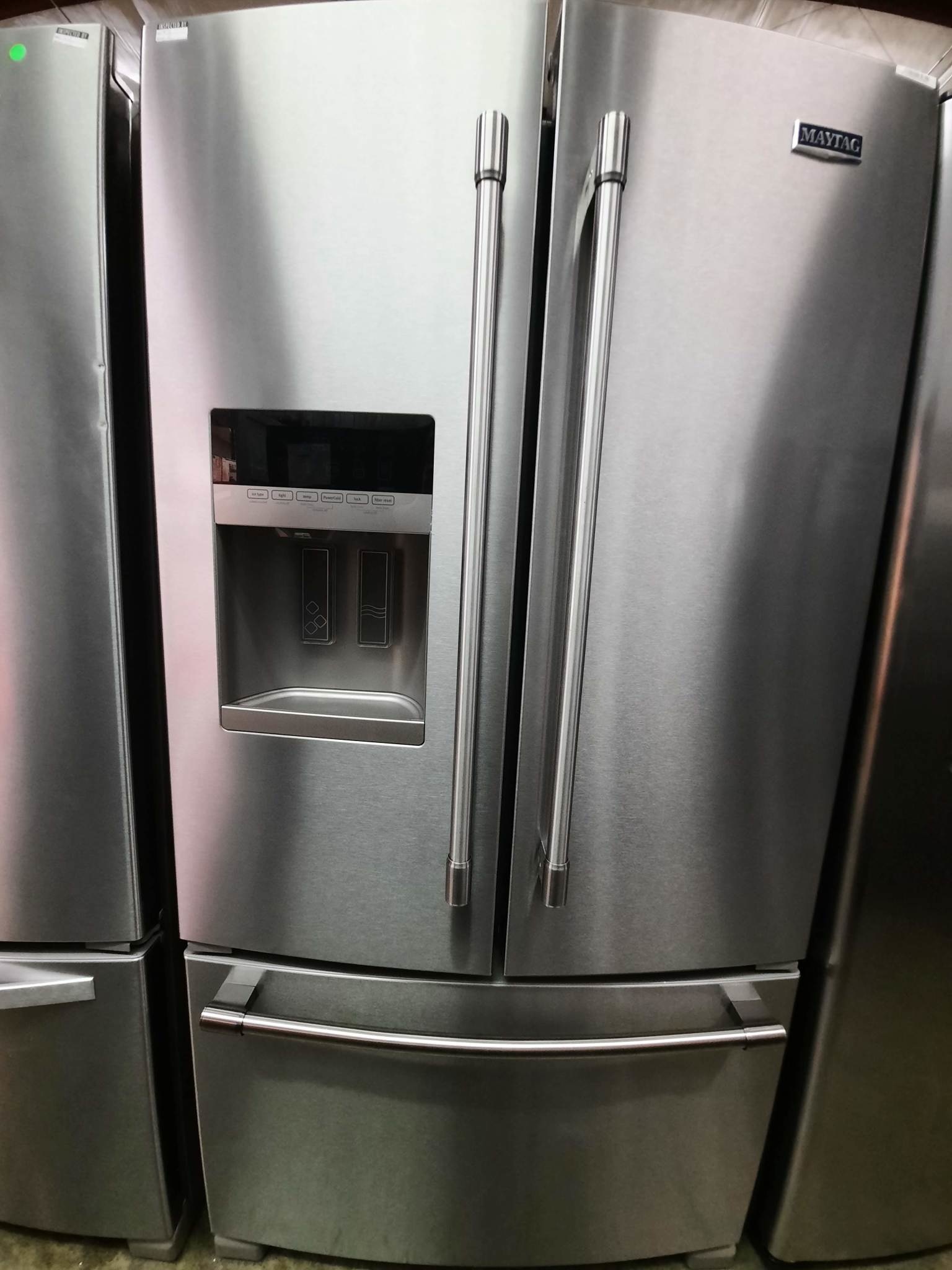 Maytag *MFI2570FEZ  24.7-cu ft 3-Door 36-in French Door Refrigerator with Power Cold Feature - Fingerprint Resistant Stainless Steel