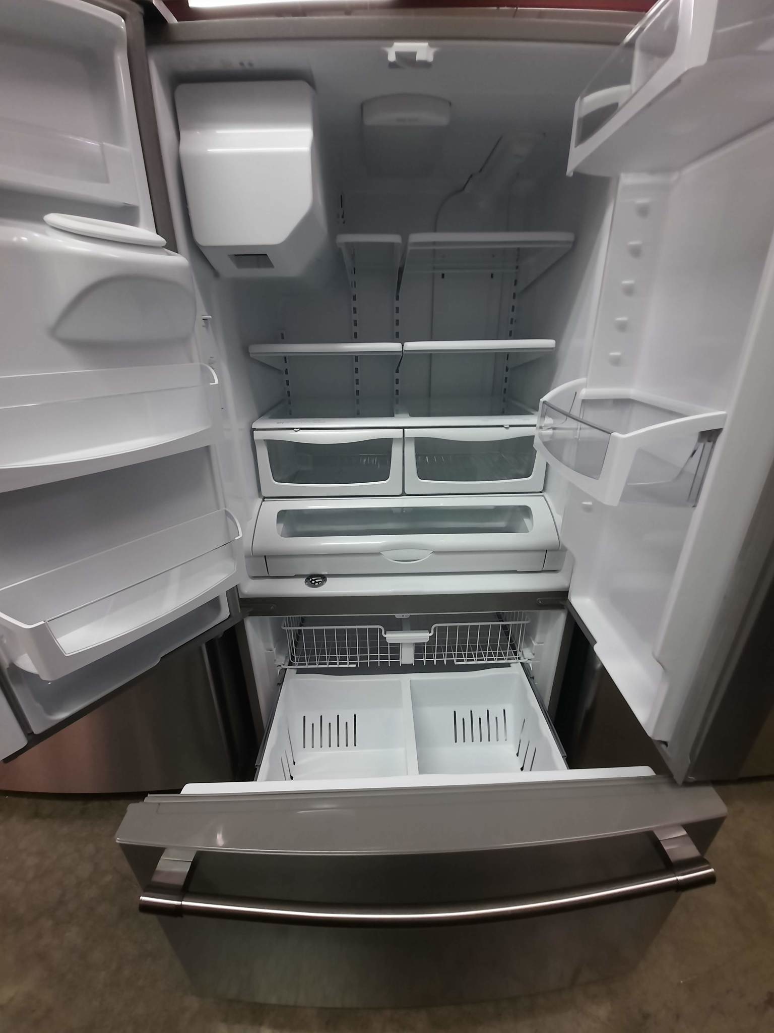 Maytag *MFI2570FEZ  24.7-cu ft 3-Door 36-in French Door Refrigerator with Power Cold Feature - Fingerprint Resistant Stainless Steel