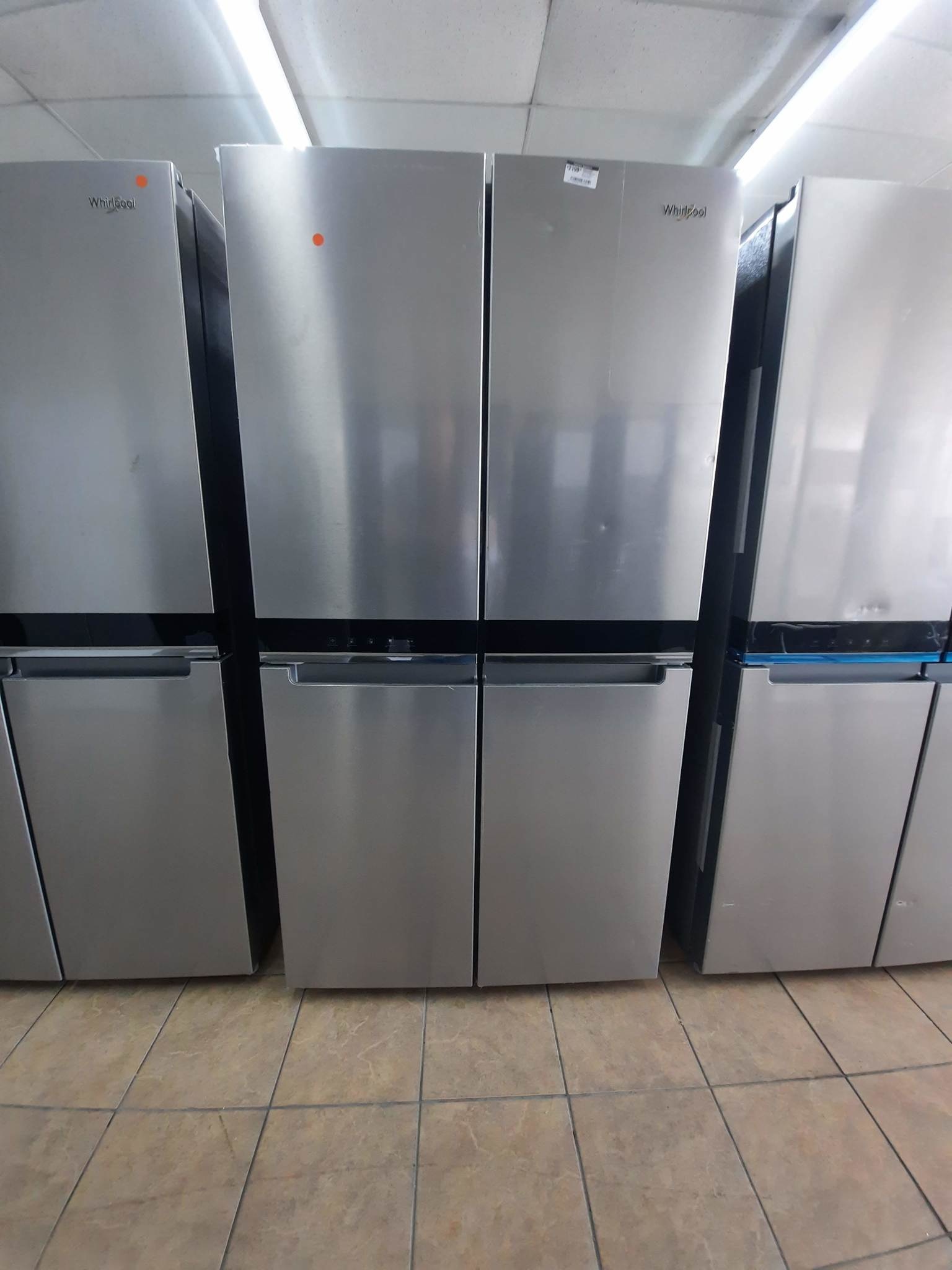 Whirlpool Whirlpool WRQA59CNKZ   19.4 cu. ft. 4-Door French Door Refrigerator in Fingerprint Resistant Stainless Steel, Counter Depth.